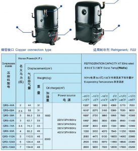ANKANG XINGFA compressor copper connection type-R22-3PH